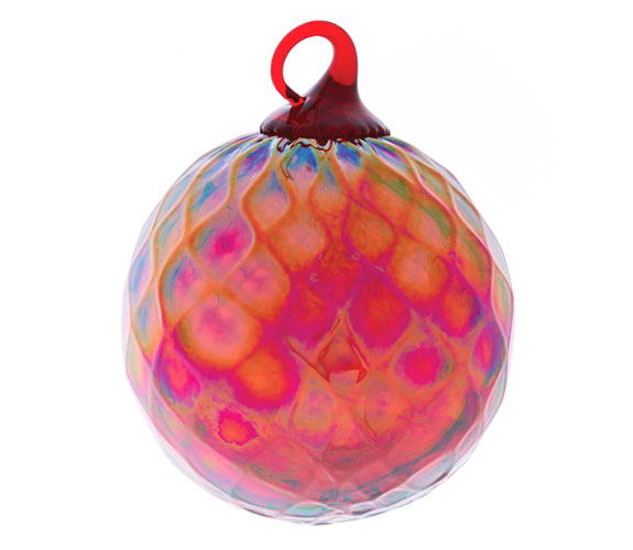 Red January Birthstone Ornament by Glass Eye Studio